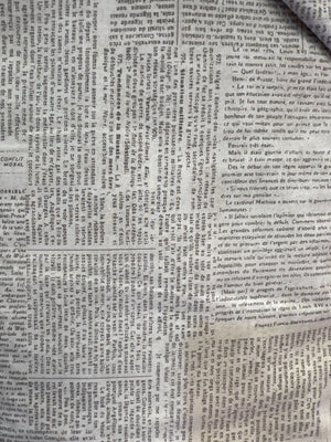 Newsprint Text Got Your Back 108" fabric by Moda,  11132 14
