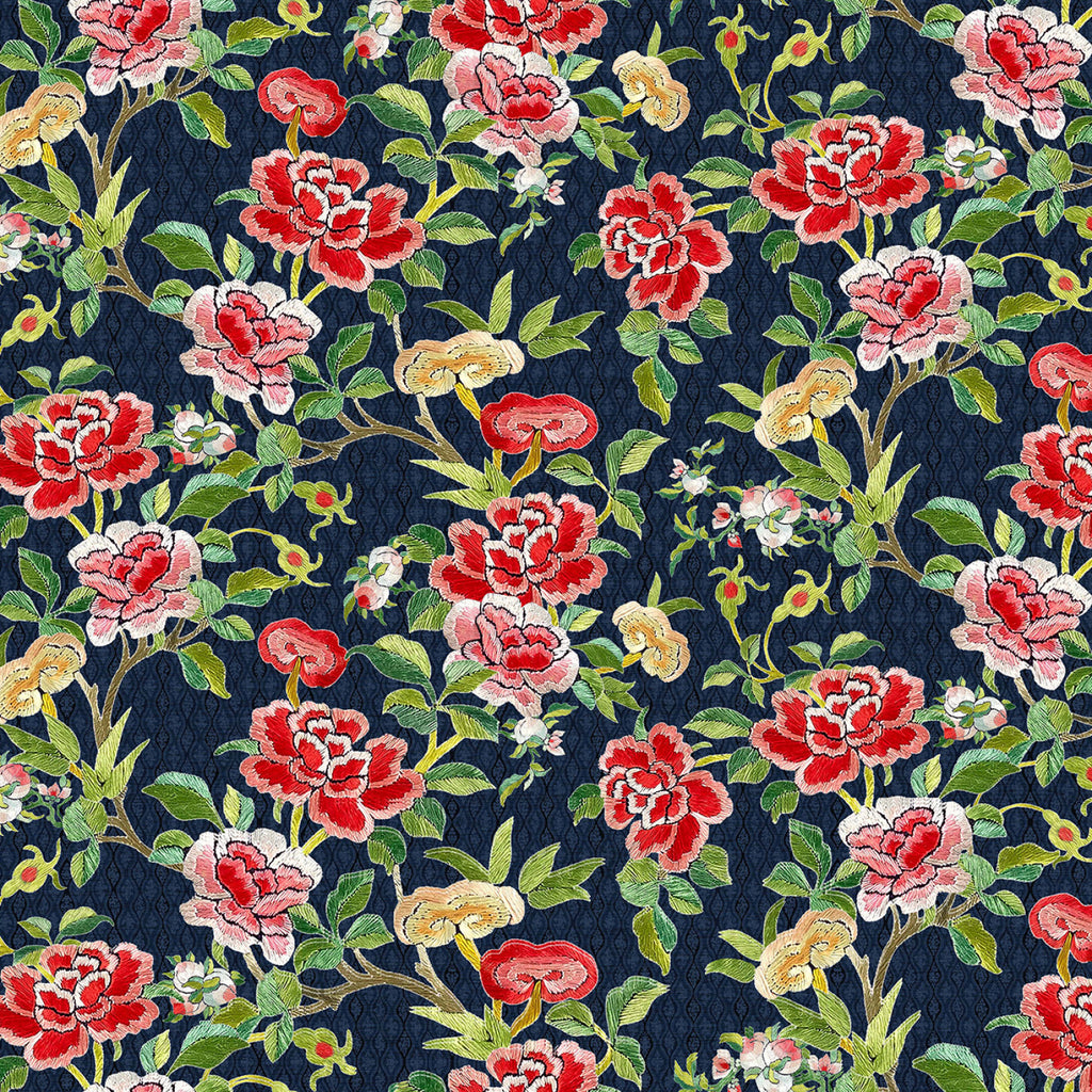Ink Camellia Blossom 44" fabric by Michael Miller, DDC12131-INKX, Silk Road