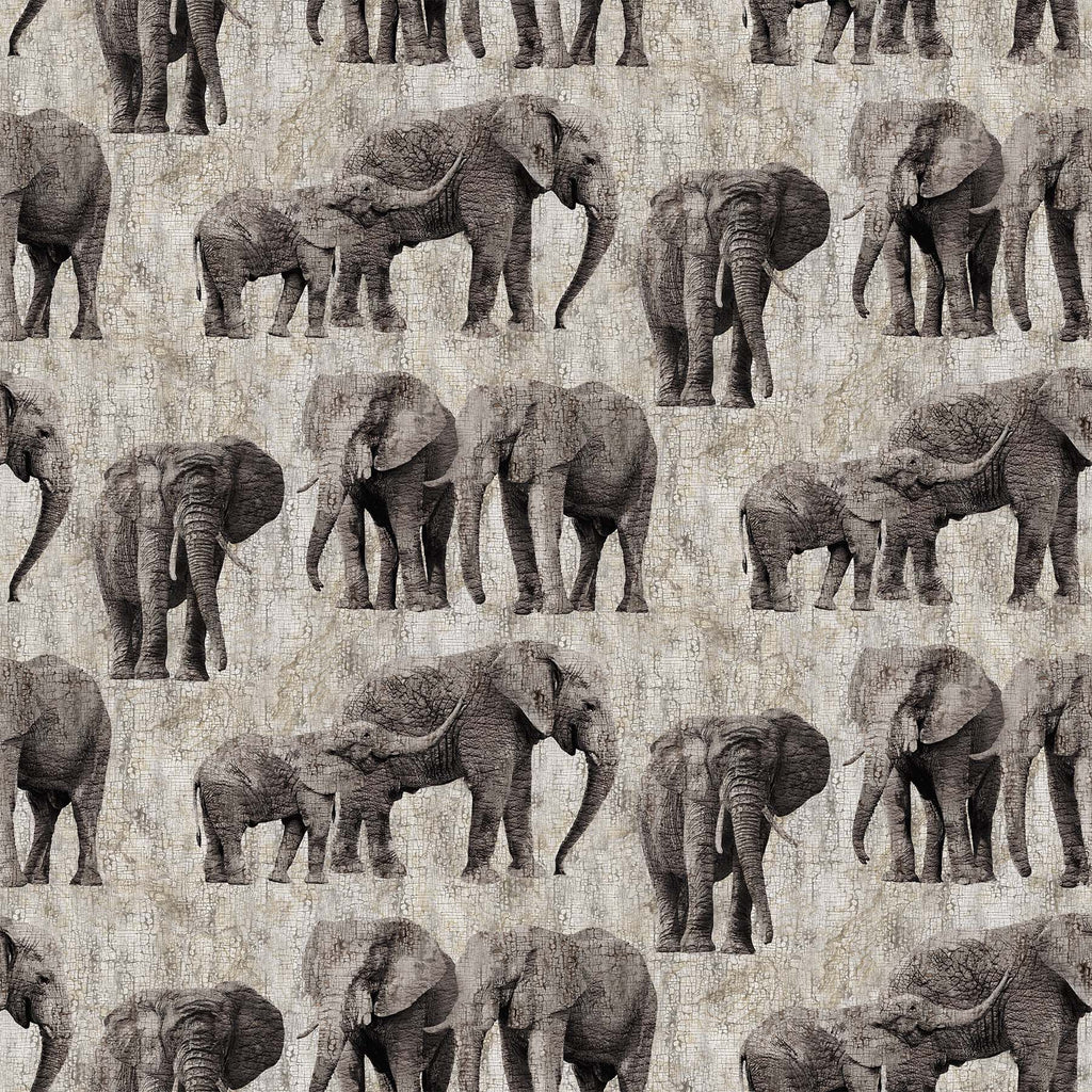 Elephants 44" fabric by Northcott, New Dawn, DP23923-94