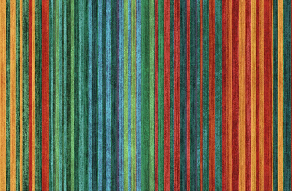 Teal / Multi color stripe 44" fabric by Northcott, DP24381-68, Sun Valley 2