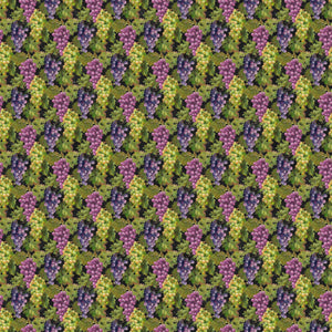 Grapes 44" fabric by Northcott, DP24562-99, Life happens