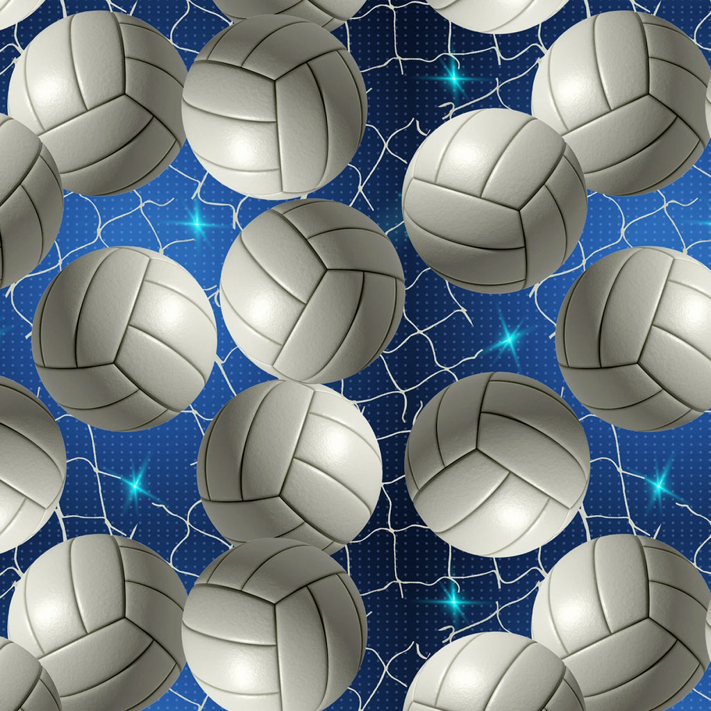 Volleyball Sparkle 44" fabric by David Textiles, DX-8331-5C