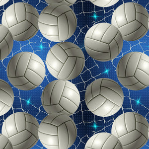 Volleyball Sparkle 44" fabric by David Textiles, DX-8331-5C