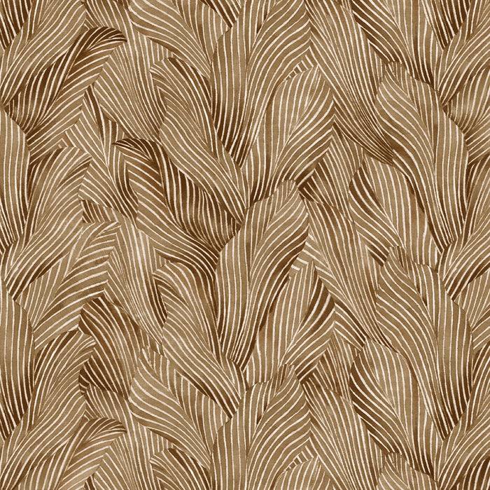 Earth Tonal Leaves 108" fabric by P&B Textiles, 05785-Z