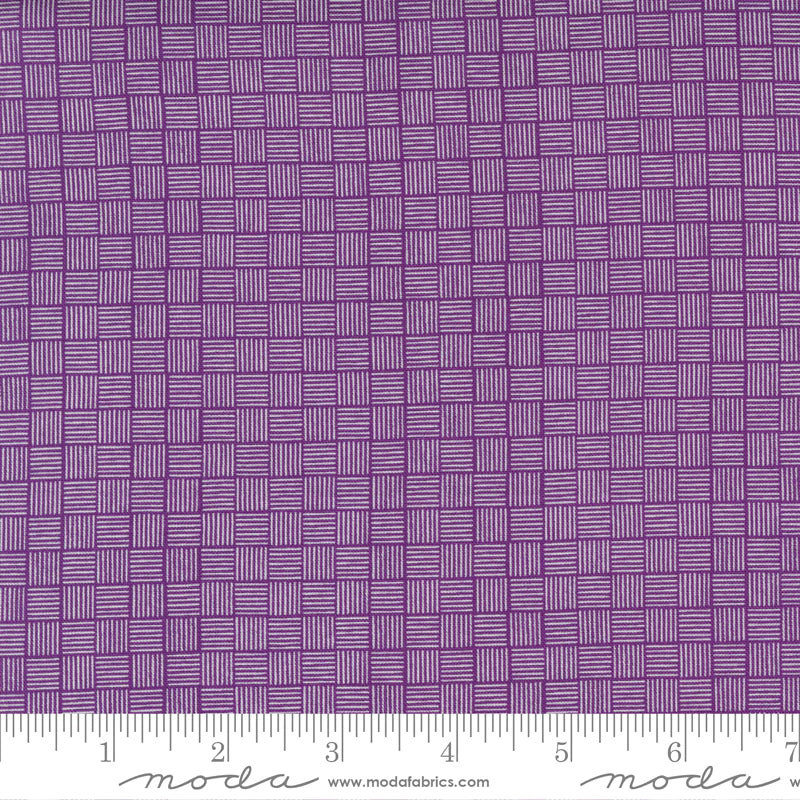 Purple Iris Waffle 44" fabric by Moda, 37616 19, Sincerely Yours