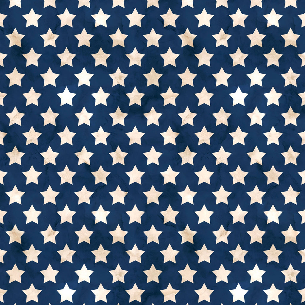 Patriotic Stars 44" fabric by P&B,  Farmhouse Americana, 05762-N