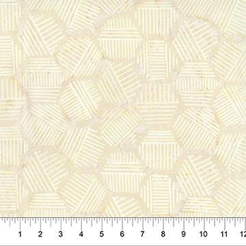 Rattai Hexies 44" batik by Northcott Banyan Batiks, 81700-30