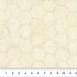 Rattai Hexies 44" batik by Northcott Banyan Batiks, 81700-30