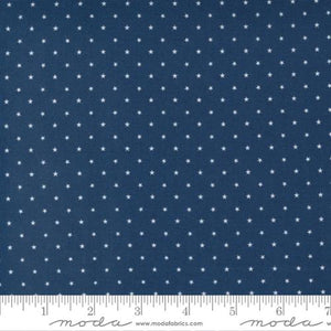 Dark Blue Twinkle Blender Star 44" fabric by Moda, 24106 50, Twinkle Night