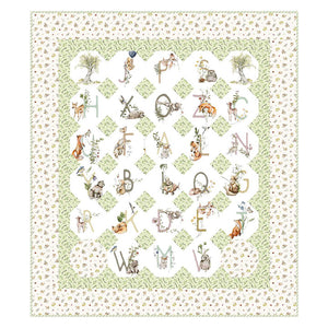 Snowball Mosaic Quilt Kit w/ FIGO Storybook Fabrics 40" x 46"