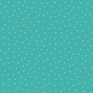 Aqua Small Dots 108" fabric, Kimberbell, MASQBD214-Q