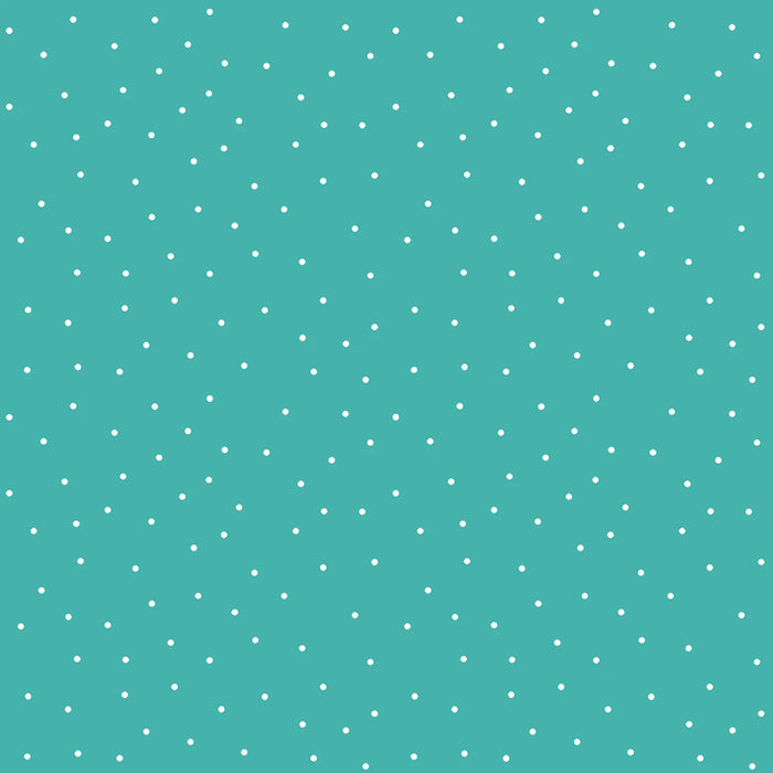 Aqua Small Dots 108" fabric, Kimberbell, MASQBD214-Q