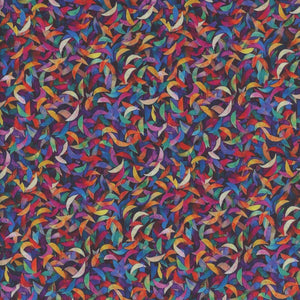 Bedazzled Blue Red Geen Orange Confetti 44" fabric, Dan Morris, 31124-X