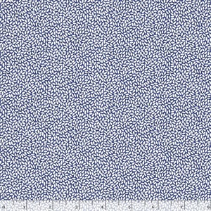 Blue with White Leaves 44" fabric by Marcus, R351777D Aunt Grace Goes Bold