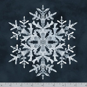 Snowflakes 34" panel by Marcus, R650952D Navy