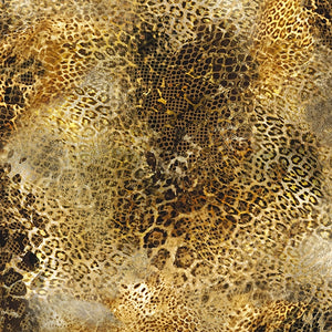 Cheetah Skin Print 44" fabric by Hoffman, S4823-712, Meet me in Paradise