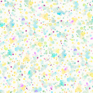 Pastel Paint Splatter 108" fabric by P&B Textiles, 05786-TY, Sally's Speckle