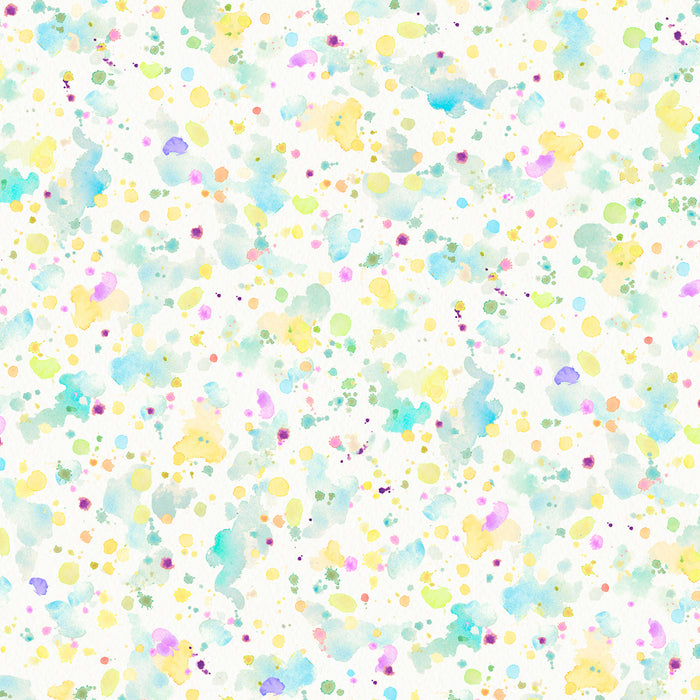 Pastel Paint Splatter 108" fabric by P&B Textiles, 05786-TY, Sally's Speckle
