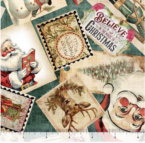 Christmas Collage 108" fabric by Quilting Treasures, 30335-Q, Wonderful christmastime