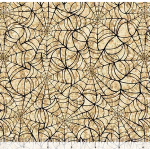 Spiderwebs 108" fabric by Quilting Treasures, 30206-A, Creepsville