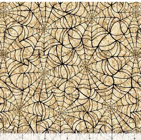 Spiderwebs 108" fabric by Quilting Treasures, 30206-A, Creepsville