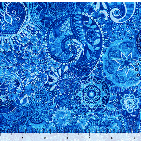 Blue Mystique Blender 108" fabric by Quilting Treasures, 31497-B