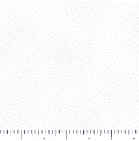 Dots, White tone on tone 44" fabric by Quilting Treasures, 31436-Z