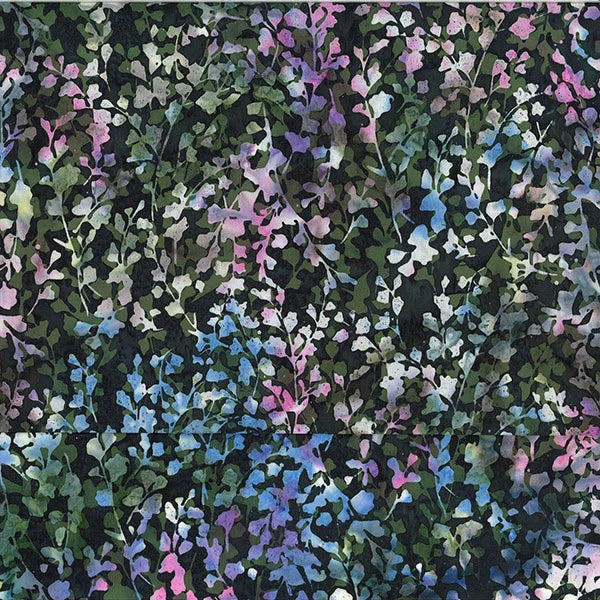 Wildflower Vine Leaf 44" batik by Hoffman,  V5219-694