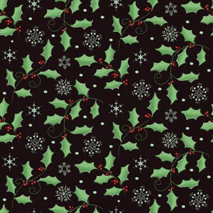 Mocha Holly 108" fabric by Riley Blake, WB12271-Mocha, Adel in Winter