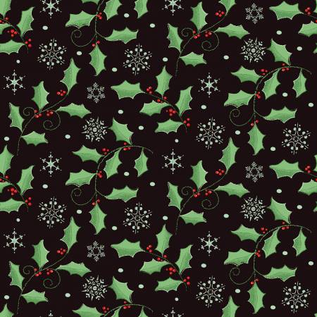 Mocha Holly 108" fabric by Riley Blake, WB12271-Mocha, Adel in Winter