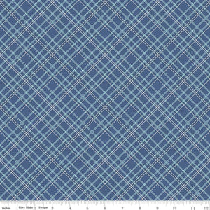Blue Plaid 108" fabric by Riley Blake, WB6422R-Blue