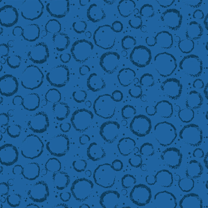 Blue Moonscape 44" fabric by Clothworks, Blast off! Y4391-90