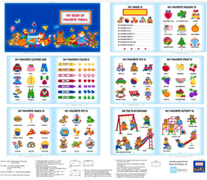 Childrens Book Panel, My Book of Favorite Things by Quilting Treasures, 28257-Y