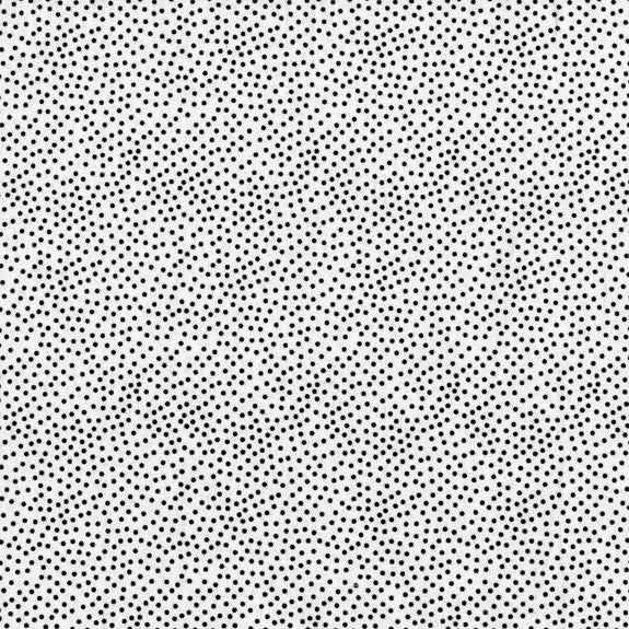 White with black dots 44" fabric by Michael Miller, CX1065-Dalm, Garden Pindot