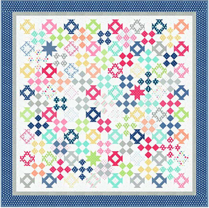 Happy Go Lucky Quilt Kit featuring Simply Delightful fabrics by Moda, 80" x 80"