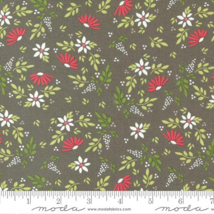 Charcoal Amaryllis 44" fabric by Moda, 37650 19, My Favorite Things