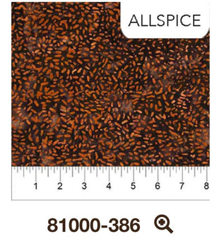 Allspice Ketan 44" batik by Banyan Batiks, 81000-386, Reflection