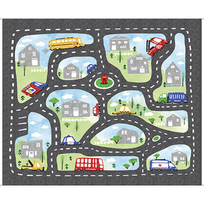 BEEP! BEEP! Transportation Panel by Quilting Treasures, 29109-K