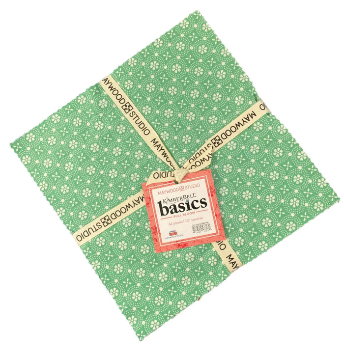 Kimberbell basics 10" squares by Maywood Studio, Full Bloom SQ-MASKBB-FBL