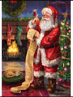 Santa's List 36" panel by Riley Blake, PD15040