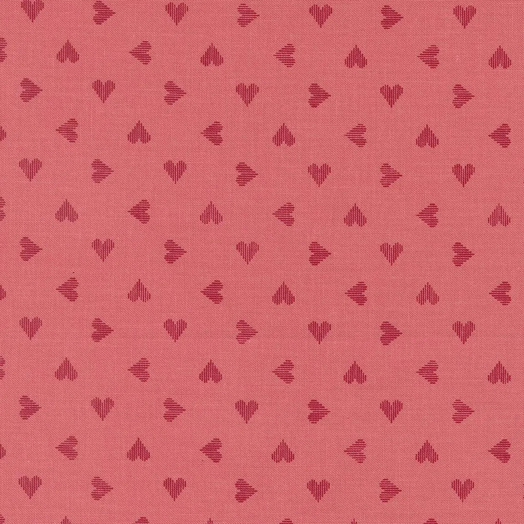 Rose Hearts 44" fabric by Moda, 5223 13, Love Blooms