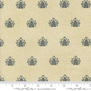 Linen Bee Hives 44" fabric by Moda, 7053 12, Bloom and Grow