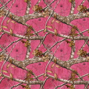 Lady Pink Realtree Camouflage 44" fabric by Print Concepts,  10348-flamingo