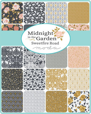 Midnight in the Garden Layer Cake (10" squares) by Moda 43120LC