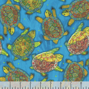 Mosaic Turtles 44" fabric by Quilting Treasures, 29088-B