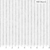 Shimmer Frost Stripe 44" fabric by Northcott,  24199M-90, Metallic