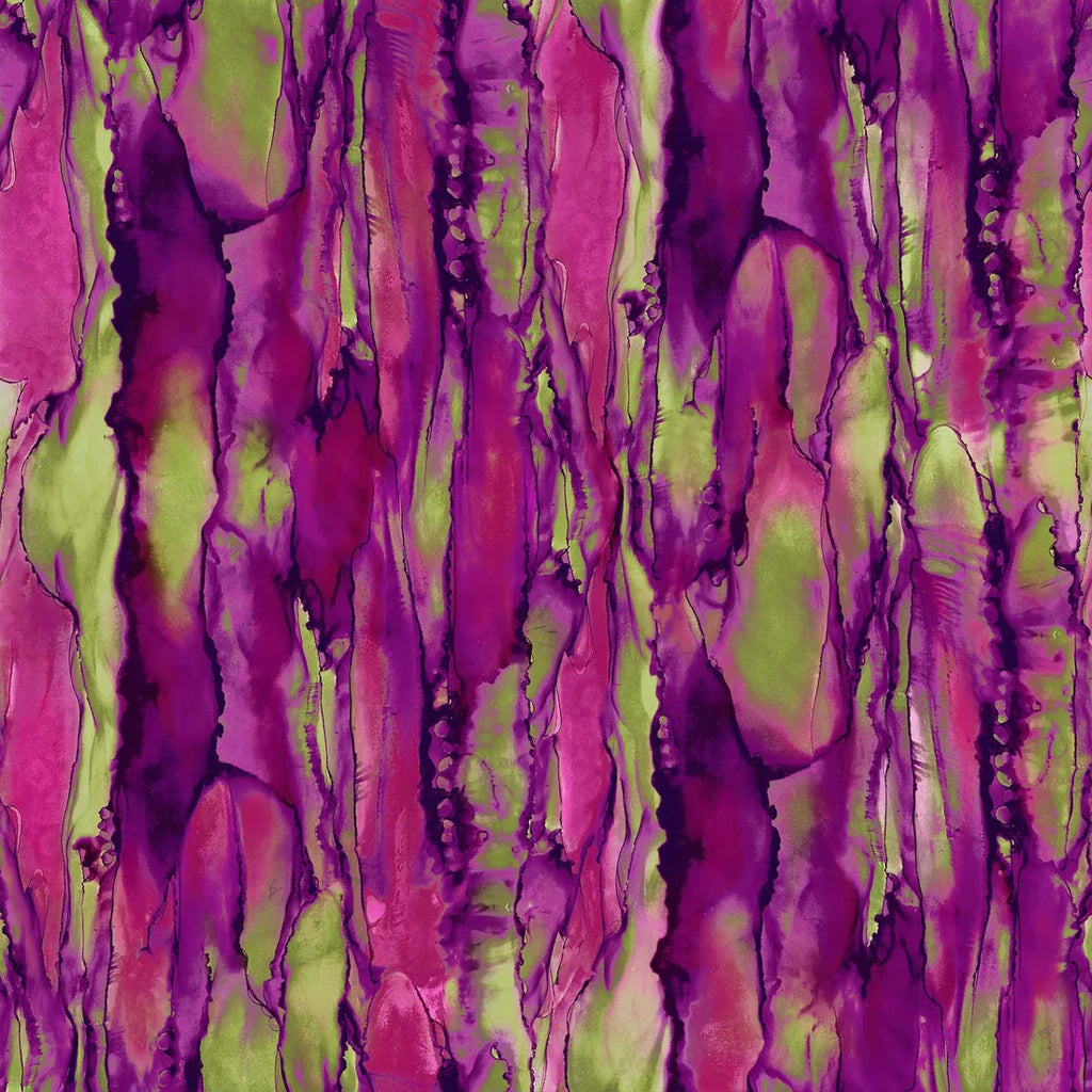 Purple, Green, Pink blender 44" fabric by Northcott, Bliss, Bold & Bright, DP23889-28