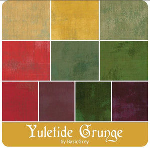 Moda Grunge Yuletide Fat Quarter Bundle by Basic Grey