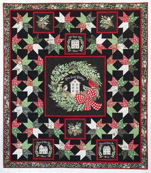 Christmas Eve Quilt Kit 54" x 62" featuring Holidays at Home Collection by Deb Strain for Moda Fabrics