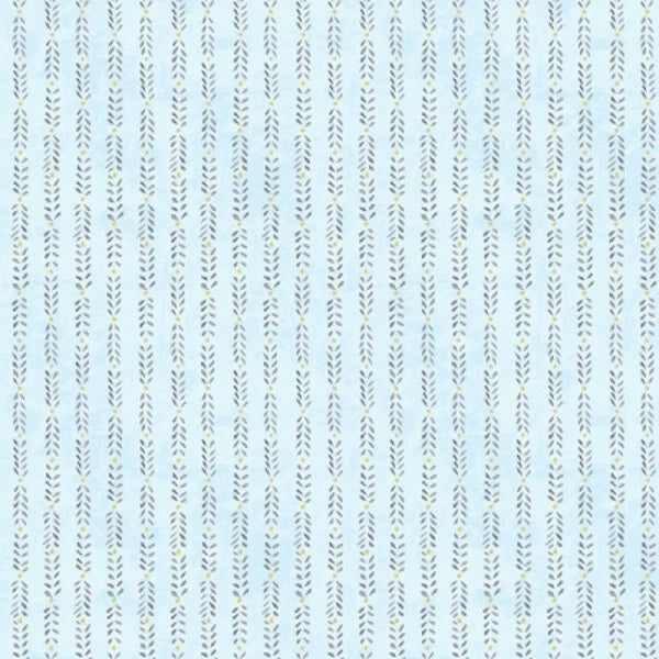 Light Blue Ticking Stripe 44" fabric by Wilmington, 89251-495, Blue Breeze